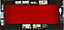 Tableau mémo board rouge L.80 x l.30 cm