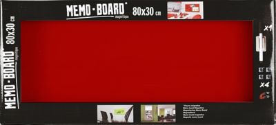 Tableau memocolor 90x60 tableau d'affichage liège rouge