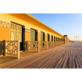 Tableau mural encadré cabines de plage de deauville 65x97 cm - Fabriqué en France