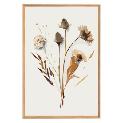 Tableau mural encadré fleurs réels 65x97 cm Fabriqué en France