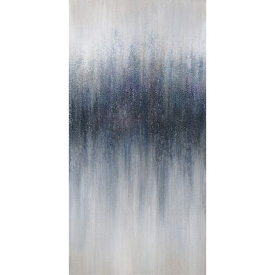 Tableau peinture nuance de bleu 140 x 90 cm - EVANESCENCE