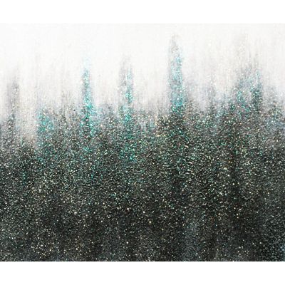 Tableau peinture nuance de bleu 140 x 90 cm - EVANESCENCE