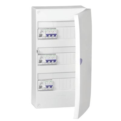 Tableau Preequipe Schneider Electric 3 Rangees Castorama