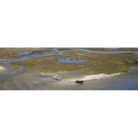 Tableau sur toile arcachon île aux oiseaux 30x97 cm - Fabriqué en France