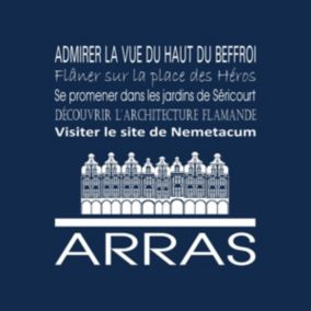 Tableau sur toile arras navy 30x30 cm - Fabriqué en France