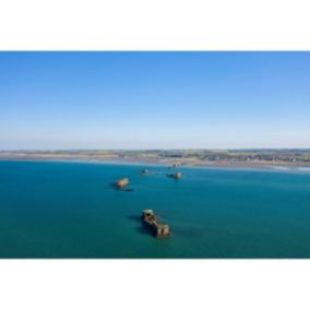 Tableau sur toile arromanches-les-bains 65x97 cm - Fabriqué en France