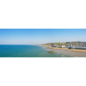 Tableau sur toile baie d'arromanches 30x97 cm - Fabriqué en France