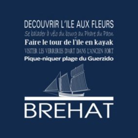 Tableau sur toile brehat navy 30x30 cm - Fabriqué en France