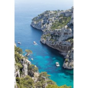 Tableau sur toile calanque d'en vau vue du ciel 45x65 cm - Fabriqué en France