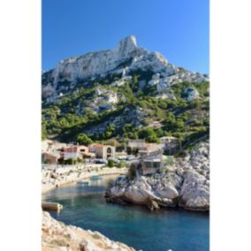 Tableau sur toile calanque de callelongue à marseille 30x45 cm - Fabriqué en France