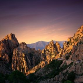 Tableau sur toile calanque de piana 30x30 cm - Fabriqué en France