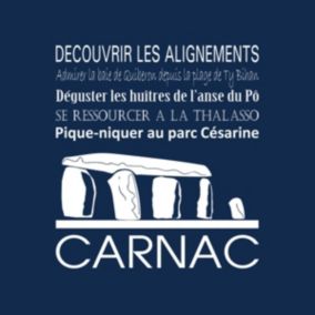 Tableau sur toile carnac navy 30x30 cm - Fabriqué en France