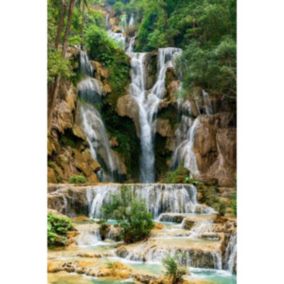 Tableau sur toile cascade laos 30x45 cm - Fabriqué en France