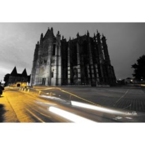 Tableau sur toile cathédrale de beauvais nuit 30x45 cm - Fabriqué en France