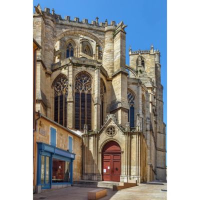 Tableau sur toile cathédrale saint-just-et-saint-pasteur de narbonne 30x45 cm Fabriqué en France