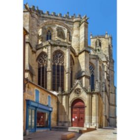 Tableau sur toile cathédrale saint-just-et-saint-pasteur de narbonne 30x45 cm - Fabriqué en France