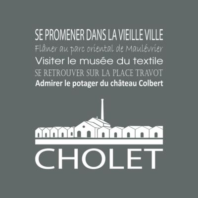 Tableau sur toile cholet gris 30x30 cm Fabriqué en France