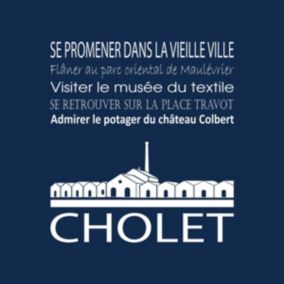 Tableau sur toile cholet navy 30x30 cm Fabriqué en France
