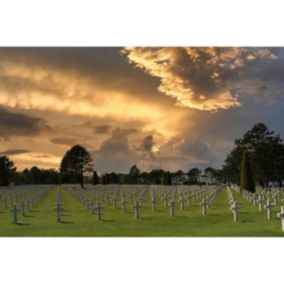 Tableau sur toile cimetière us 65x97 cm - Fabriqué en France