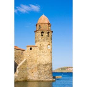 Tableau sur toile clocher de collioure 30x45 cm - Fabriqué en France