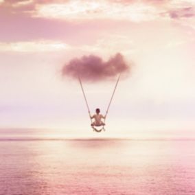 Tableau sur toile cloud swing 30x30 cm - Fabriqué en France