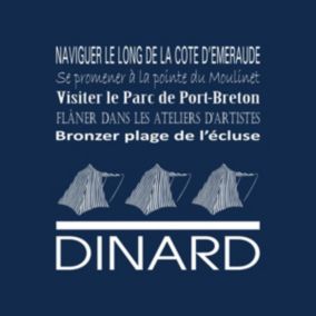 Tableau sur toile dinard navy 30x30 cm - Fabriqué en France