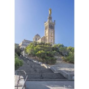 Tableau sur toile escaliers notre-dame 45x65 cm - Fabriqué en France