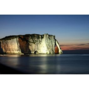 Tableau sur toile etretat de nuit 65x97 cm - Fabriqué en France