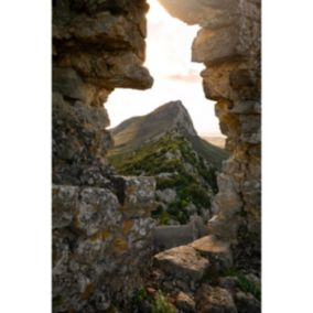 Tableau sur toile fenêtre sur le pic de saint-loup 45x65 cm - Fabriqué en France