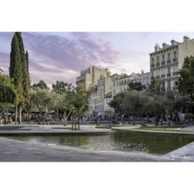 Tableau sur toile fontaine cours julien 30x45 cm - Fabriqué en France