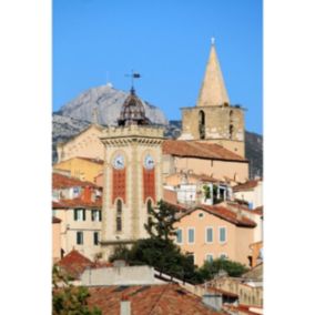 Tableau sur toile église d'aubagne 30x45 cm - Fabriqué en France