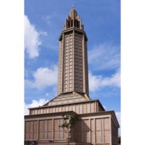 Tableau sur toile église saint-joseph du havre 65x97 cm - Fabriqué en France