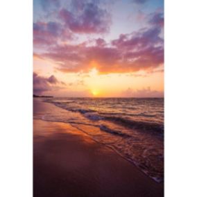Tableau sur toile golden sunset 45x65 cm Fabriqué en France