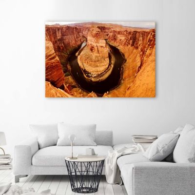 Cadre Photo MDF Tulup 60x40cm Décoration Montagnes Colorado – Tableau Moderne Jaune – Neuf