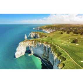 Tableau sur toile hauteur d'etretat 65x97 cm - Fabriqué en France