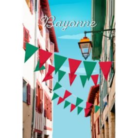 Tableau sur toile illustration bayonne 30x45 cm - Fabriqué en France