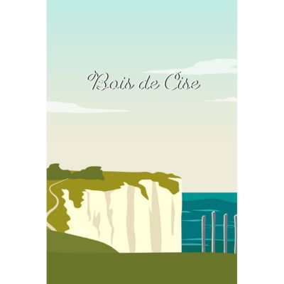 Tableau sur toile illustration bois de cise 30x45 cm Fabriqué en France