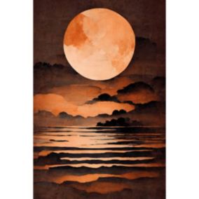 Tableau sur toile la pleine lune 30x45 cm - Fabriqué en France