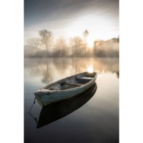 Tableau sur toile la rivière adda 45x65 cm - Fabriqué en France