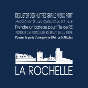 Tableau sur toile la rochelle navy 30x30 cm - Fabriqué en France