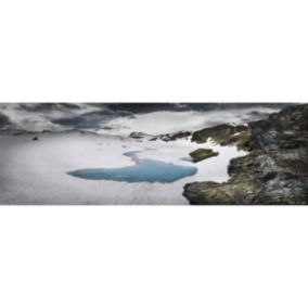 Tableau sur toile lac noir des alpes 30x97 cm - Fabriqué en France