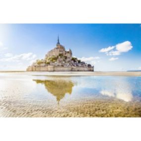 Tableau sur toile mont-saint-michel 65x97 cm - Fabriqué en France