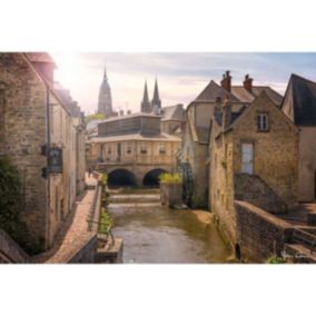 Tableau sur toile moulin de bayeux 45x65 cm - Fabriqué en France