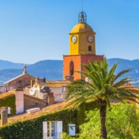 Tableau sur toile notre-dame-de-l'assomption de saint-tropez 65x65 cm - Fabriqué en France