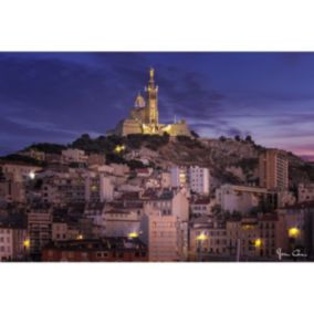 Tableau sur toile notre-dame de marseille 45x65 cm - Fabriqué en France