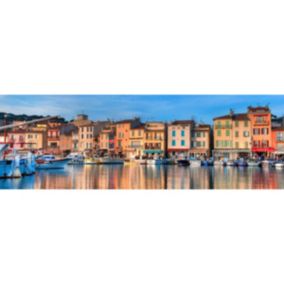 Tableau sur toile panorama de cassis 45x135 cm - Fabriqué en France