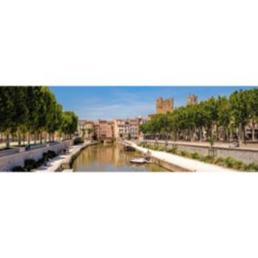 Tableau sur toile panorama narbonne 45x135 cm - Fabriqué en France