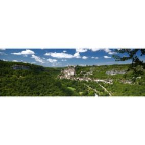 Tableau sur toile panorama rocamadour 30x97 cm - Fabriqué en France