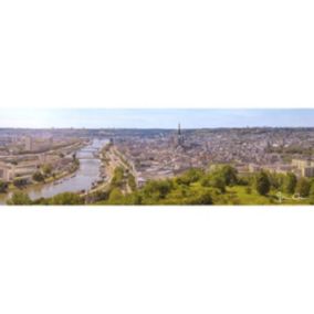 Tableau sur toile panorama rouen 30x97 cm - Fabriqué en France