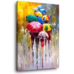 Tableau sur toile parapluie 100x140 cm Fabriqué en France